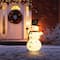 Glitzhome® 4ft. Lighted Christmas 3D Foldable Fabric Snowman Outdoor Décor